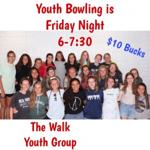 1st Annual Walk Youth Group Bowl Night Photo for 1st Annual Walk Youth Group Bowl Night