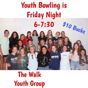 Photo for 1st Annual Walk Youth Group Bowl Night